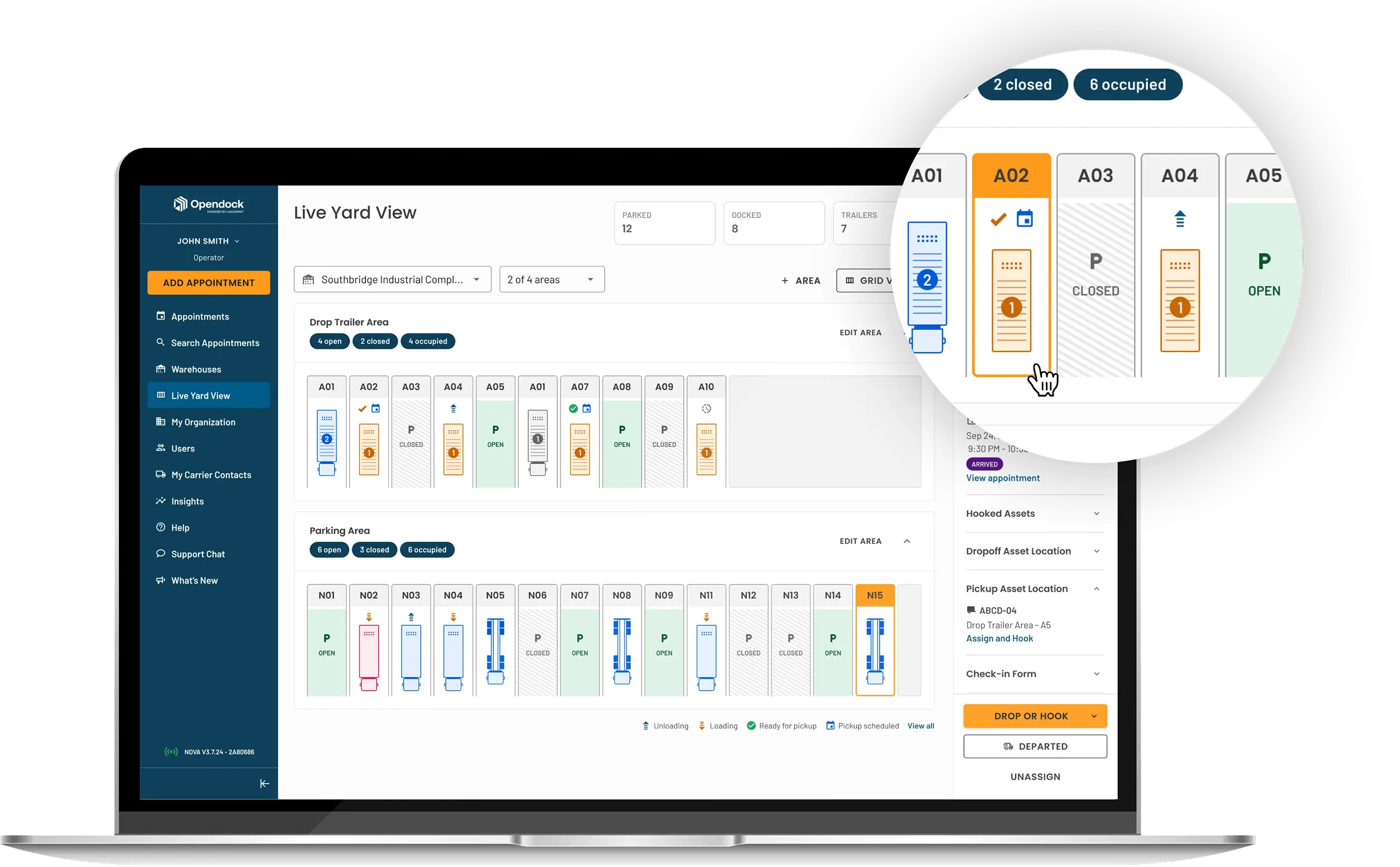 Yard Management Dashboard